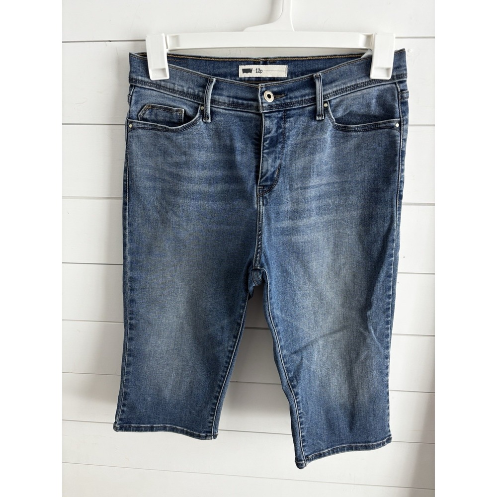 Levi Strauss & Co Womens Capri‎ Pants Denim Sz 12 Petite Levi's